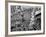 Mardi Gras Revelers Gather at Canal Street-null-Framed Photographic Print