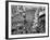 Mardi Gras Revelers Gather at Canal Street-null-Framed Photographic Print