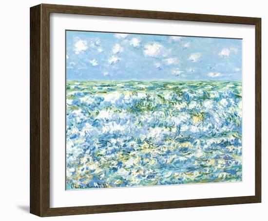 Mare Agitato-Claude Monet-Framed Art Print