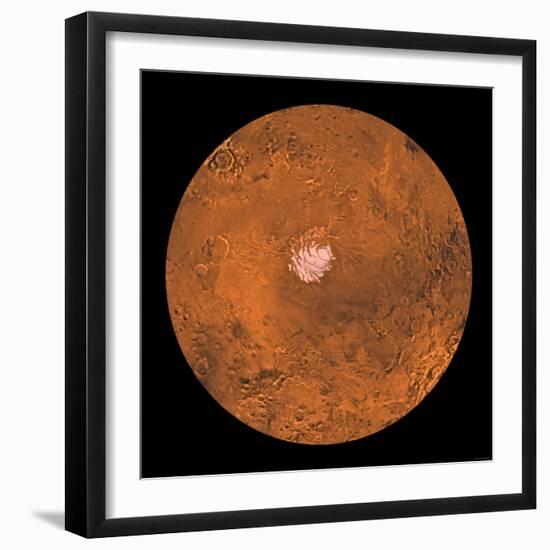 Mare Australe Region of Mars-Stocktrek Images-Framed Photographic Print
