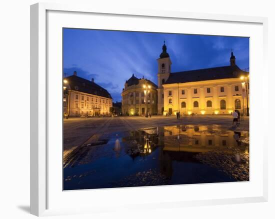 Mare Square, Sibiu, Transylvania, Romania, Europe-Marco Cristofori-Framed Photographic Print