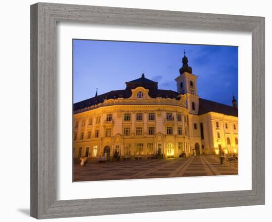 Mare Square, Sibiu, Transylvania, Romania, Europe-Marco Cristofori-Framed Photographic Print