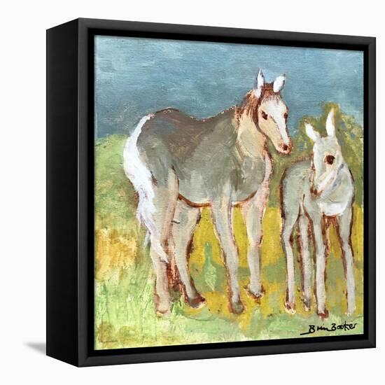 Mare with Foal-Brenda Brin Booker-Framed Premier Image Canvas