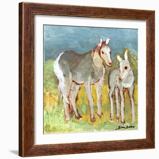 Mare with Foal-Brenda Brin Booker-Framed Giclee Print