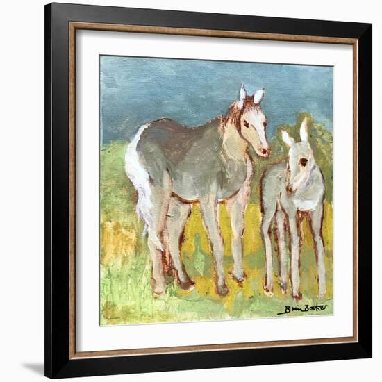 Mare with Foal-Brenda Brin Booker-Framed Giclee Print