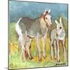 Mare with Foal-Brenda Brin Booker-Mounted Giclee Print