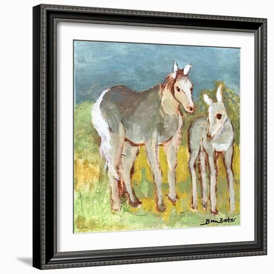 Mare with Foal-Brenda Brin Booker-Framed Giclee Print