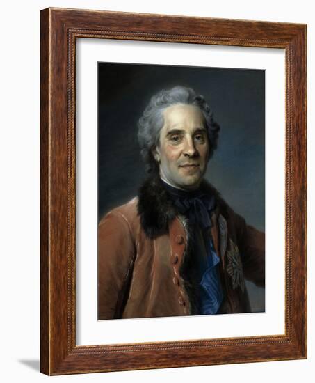 Marechal de Saxe, Moritz Count of Saxony-Maurice Quentin de La Tour-Framed Giclee Print