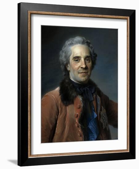 Marechal de Saxe, Moritz Count of Saxony-Maurice Quentin de La Tour-Framed Giclee Print