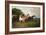 Mares and Foal with a Sheepdog-John Emms-Framed Giclee Print