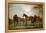 Mares and Foals Disturbed by an Approaching Storm, 1764-66-George Stubbs-Framed Premier Image Canvas