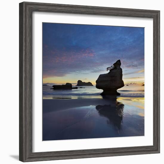 Mares Leg Cove, Coromadel Peninsula, Waikato, North Island, New Zealand-Rainer Mirau-Framed Photographic Print