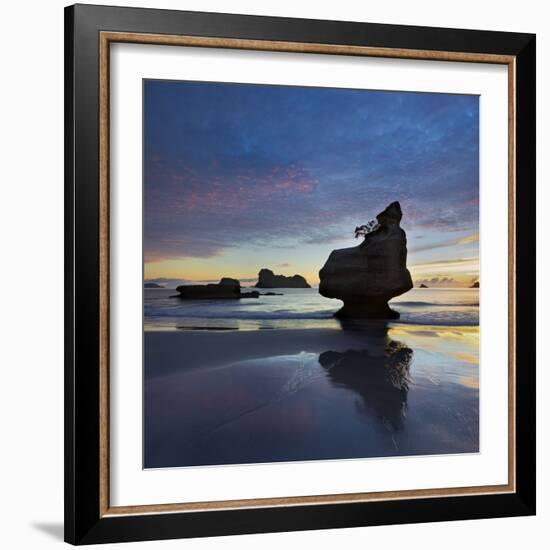 Mares Leg Cove, Coromadel Peninsula, Waikato, North Island, New Zealand-Rainer Mirau-Framed Photographic Print