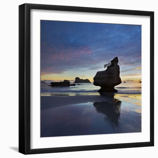 Mares Leg Cove, Coromadel Peninsula, Waikato, North Island, New Zealand-Rainer Mirau-Framed Photographic Print