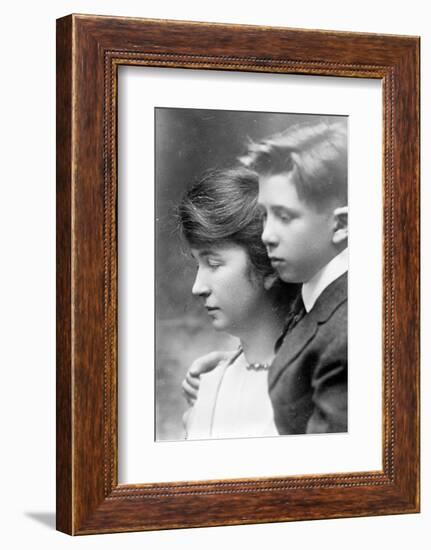 Margaret and her son Stuart, c.1919-null-Framed Photographic Print
