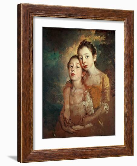 Margaret And Mary Gainsborough, 1760-1761-Thomas Gainsborough-Framed Giclee Print