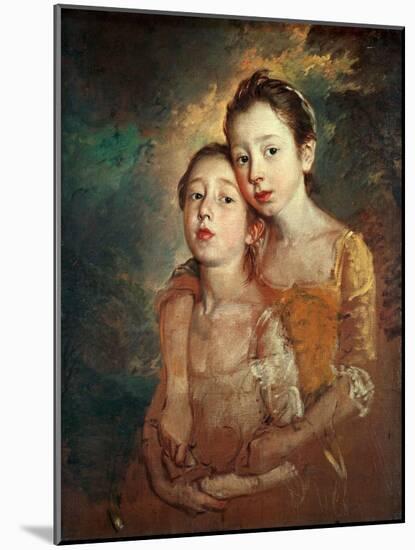 Margaret And Mary Gainsborough, 1760-1761-Thomas Gainsborough-Mounted Giclee Print