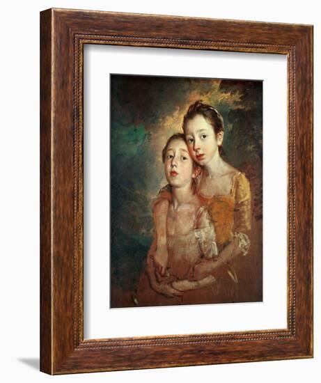 Margaret And Mary Gainsborough, 1760-1761-Thomas Gainsborough-Framed Giclee Print