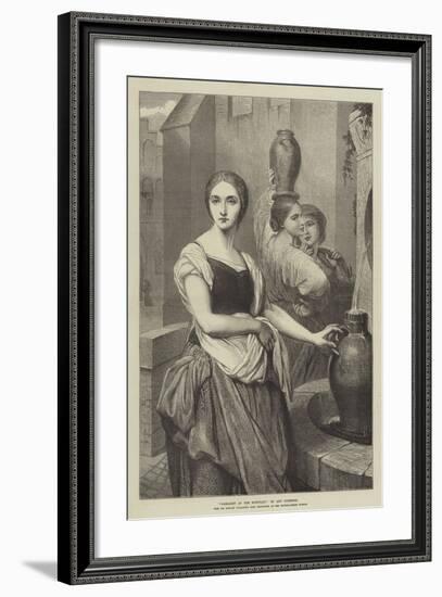 Margaret at the Fountain-Ary Scheffer-Framed Giclee Print