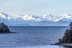 USA, Alaska. Snow covered mountains across Lynn Canal north of Juneau, Alaska.-Margaret Gaines-Photographic Print