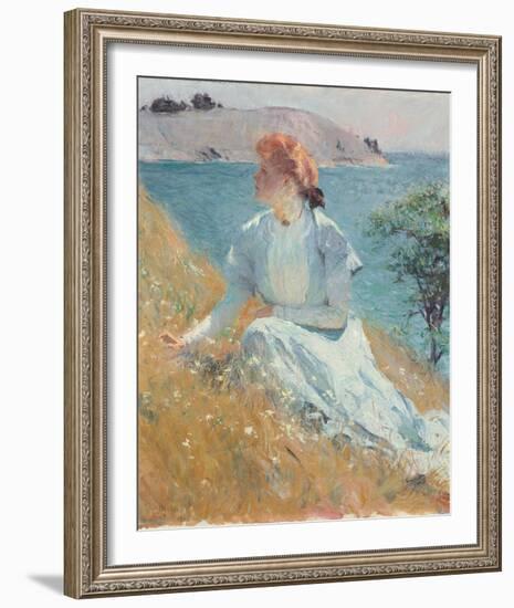 Margaret Gretchen Strong, c.1909-Frank Weston Benson-Framed Giclee Print