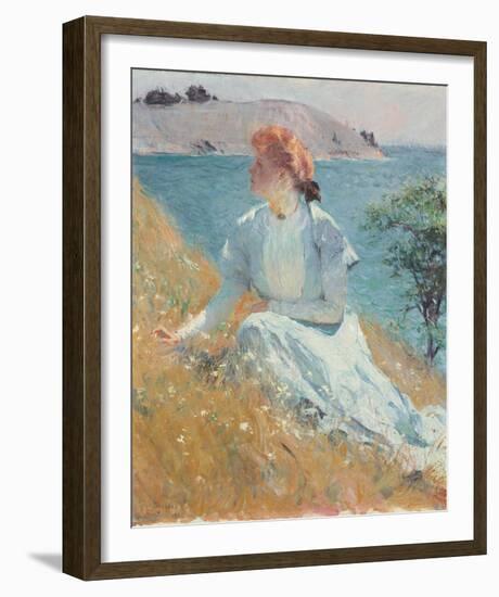 Margaret Gretchen Strong, c.1909-Frank Weston Benson-Framed Giclee Print