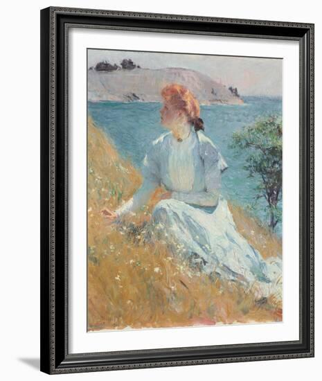 Margaret Gretchen Strong, c.1909-Frank Weston Benson-Framed Giclee Print