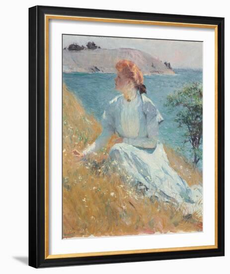 Margaret Gretchen Strong, c.1909-Frank Weston Benson-Framed Giclee Print