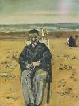 Albert on Rhyl Beach, 2008-Margaret Hartnett-Framed Giclee Print