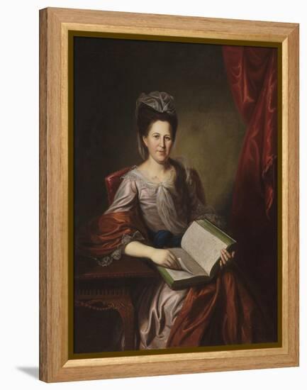 Margaret Hodge, Mrs. John B. Bayard, 1780 (Oil on Canvas)-Charles Willson Peale-Framed Premier Image Canvas