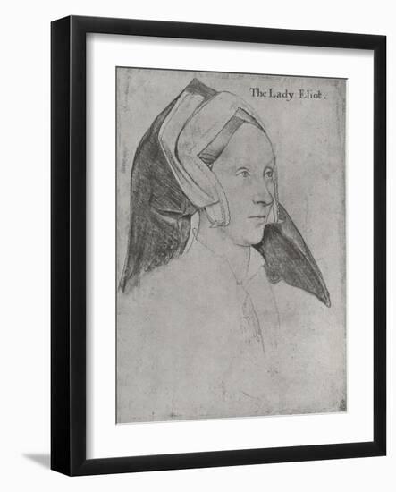 'Margaret, Lady Elyot', c1532-1534 (1945)-Hans Holbein the Younger-Framed Giclee Print