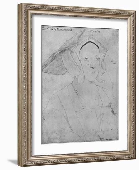 'Margaret, Marchioness of Dorset', c1532-1535 (1945)-Hans Holbein the Younger-Framed Giclee Print