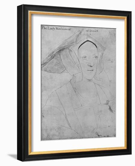 'Margaret, Marchioness of Dorset', c1532-1535 (1945)-Hans Holbein the Younger-Framed Giclee Print