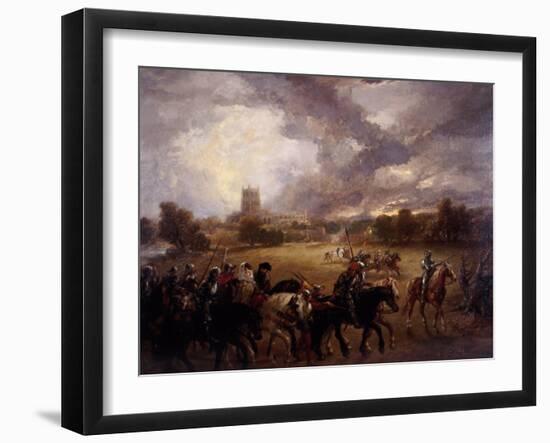 Margaret of Anjou Taken Prisoner after the Battle of Tewkesbury, 1875-John Gilbert-Framed Giclee Print