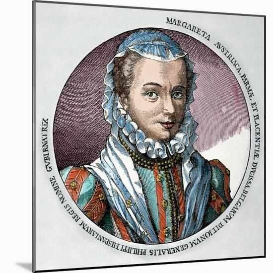 Margaret of Parma (1522-1586). Governor of the Netherlands from 1559-1567 and from 1578-1582-null-Mounted Giclee Print
