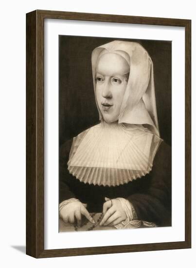 Margaret of Savoy, Regent of the Netherlands-Bernaert Van Orley-Framed Premium Giclee Print