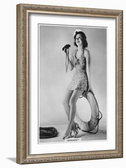 Margaret, of the Windmill Theatre, London, 1938-null-Framed Giclee Print