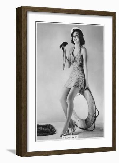 Margaret, of the Windmill Theatre, London, 1938-null-Framed Giclee Print