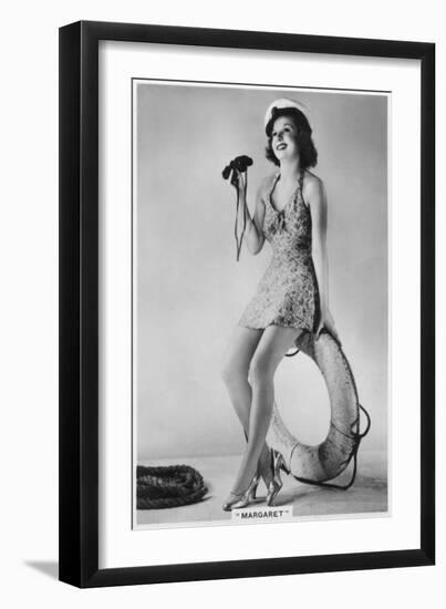 Margaret, of the Windmill Theatre, London, 1938-null-Framed Giclee Print