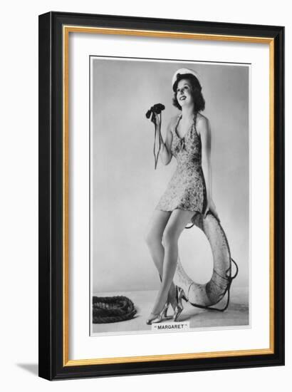 Margaret, of the Windmill Theatre, London, 1938-null-Framed Giclee Print