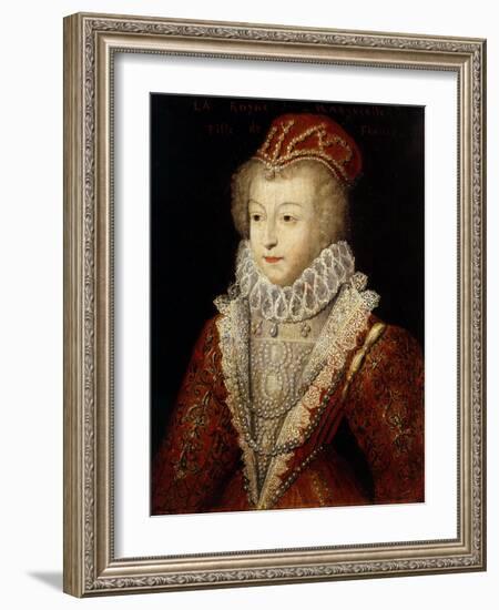 Margaret of Valois and France, also Queen Margot, 1553-1615, Sister of Henry III-French School-Framed Giclee Print