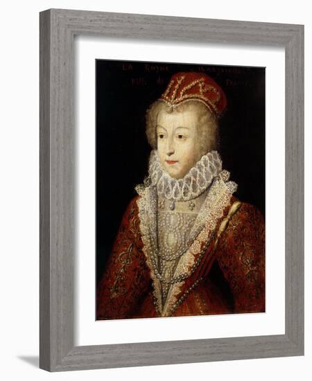 Margaret of Valois and France, also Queen Margot, 1553-1615, Sister of Henry III-French School-Framed Giclee Print