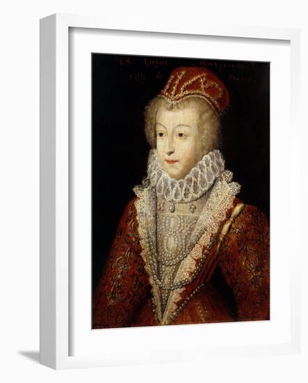 Margaret of Valois and France, also Queen Margot, 1553-1615, Sister of Henry III-French School-Framed Giclee Print