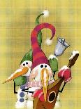 Santa with Bluebirds-Margaret Wilson-Giclee Print