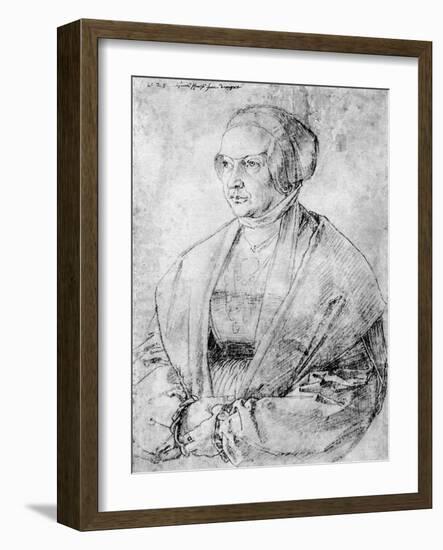 Margarete Von Brandenburg-Ansbach, 1525-Albrecht Durer-Framed Giclee Print