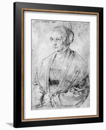 Margarete Von Brandenburg-Ansbach, 1525-Albrecht Durer-Framed Giclee Print