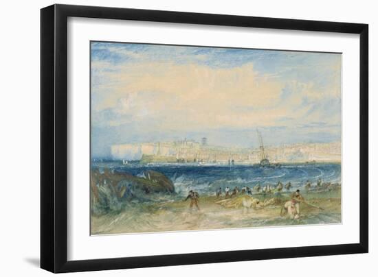 Margate, C.1822 (W/C and Scraping Out on Wove Paper)-J. M. W. Turner-Framed Giclee Print
