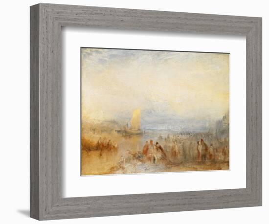 Margate Harbour, 1845 (Oil on Canvas)-Joseph Mallord William Turner-Framed Giclee Print