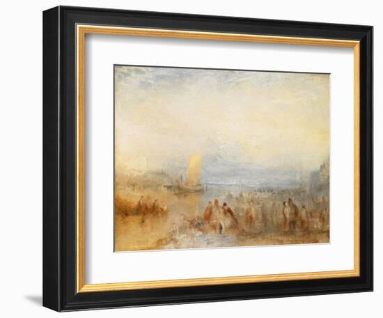 Margate Harbour, 1845 (Oil on Canvas)-Joseph Mallord William Turner-Framed Giclee Print