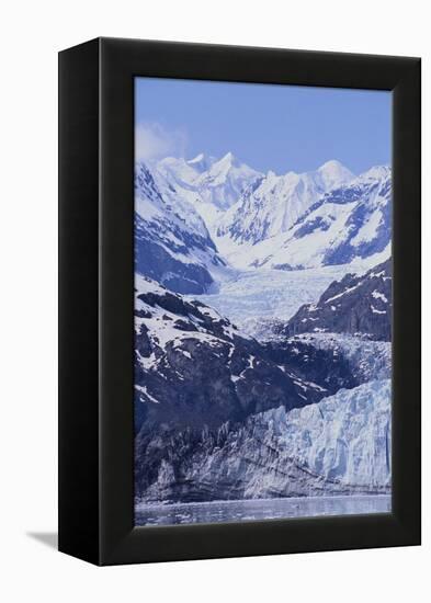 Margerie Glacier Emerging from Mountain Range-DLILLC-Framed Premier Image Canvas